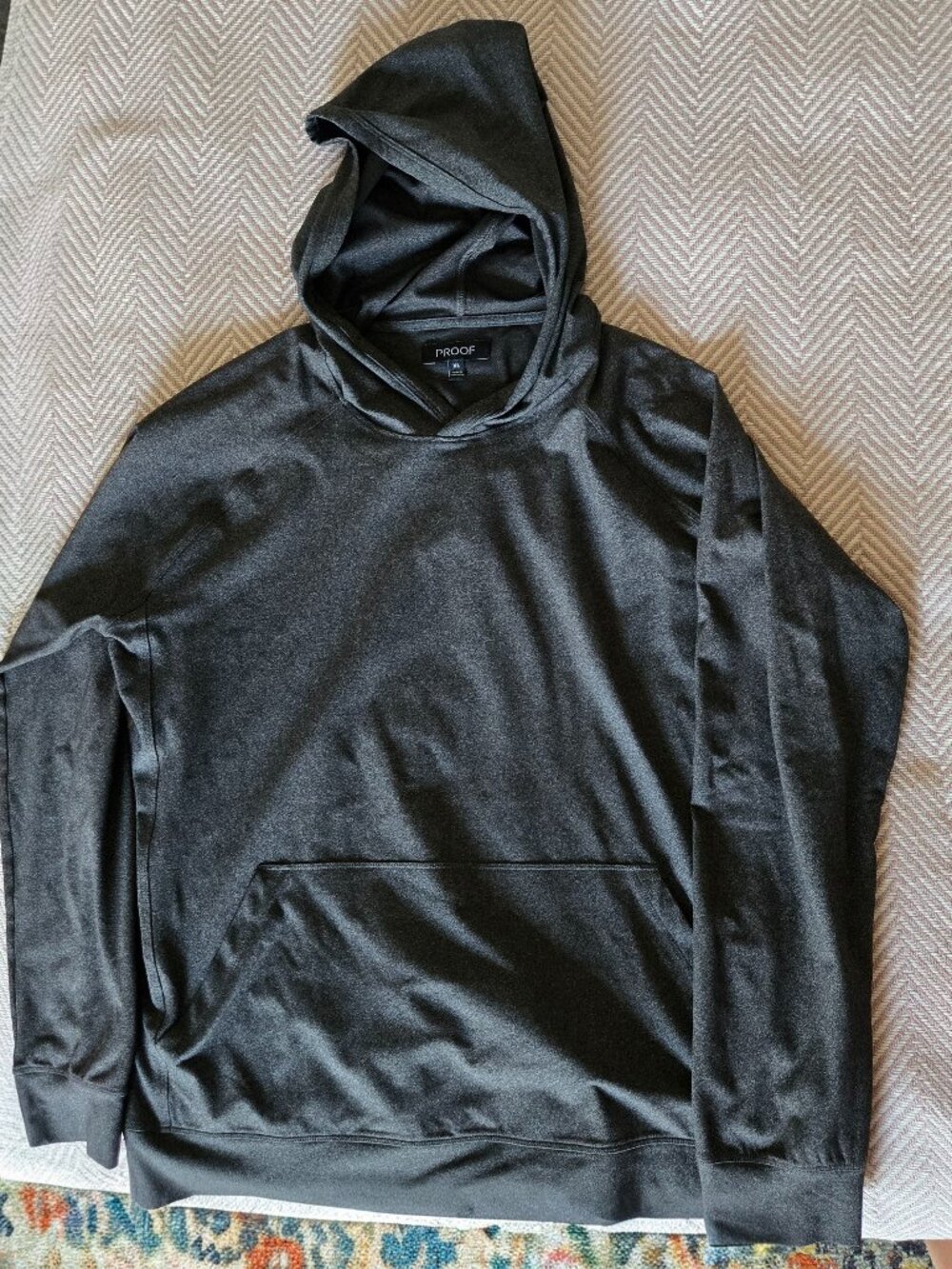 Proof Men's Hoodie - XL - Charcoal Grey
